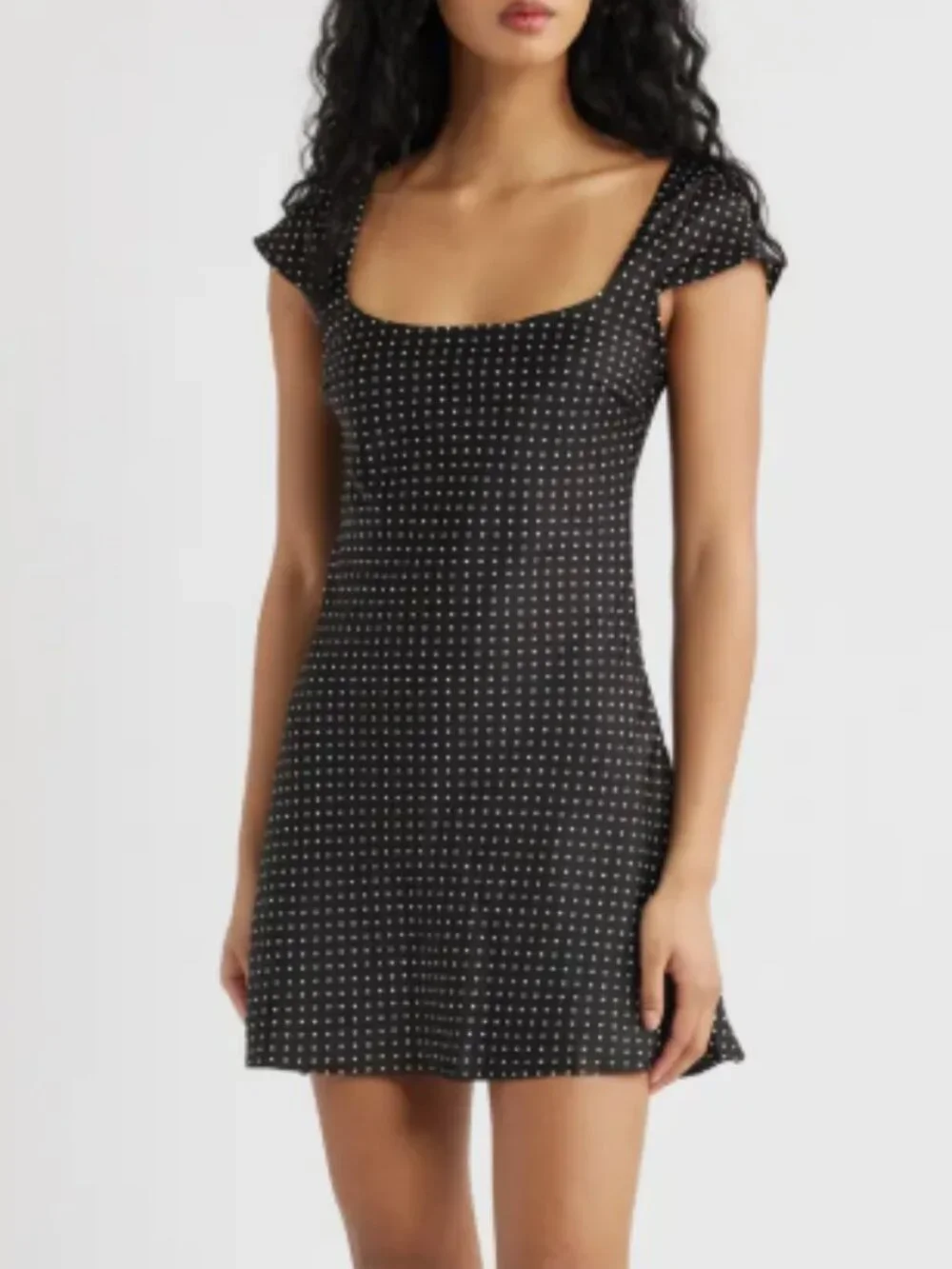 Princess Polly Lucienna Polka Dot Mini Dress Black White Size 6 NWT - Picture 13 of 13